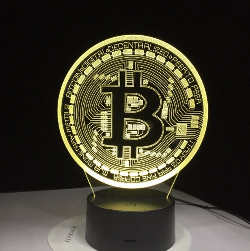 Bitcoin LED Lamp USB